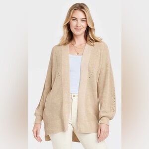 Universal thread tan cardigan